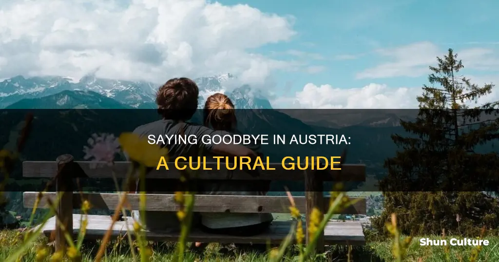 how do people say goodby in austria