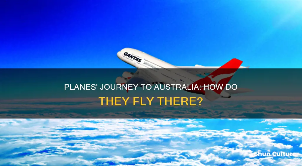 how do planes fly to australia