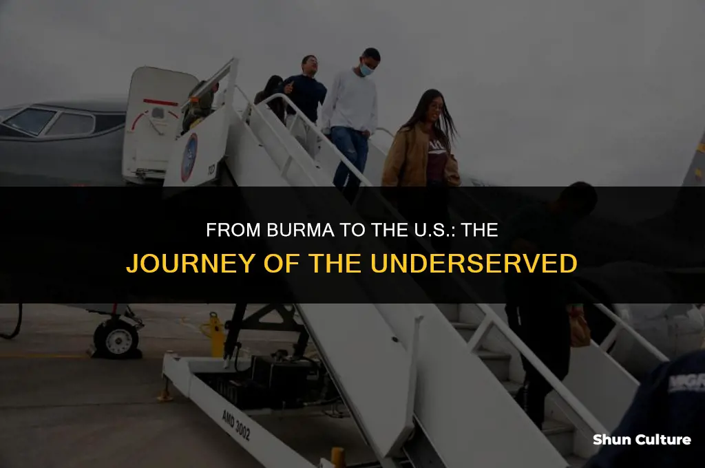 how do poor travel from burma come to u.s