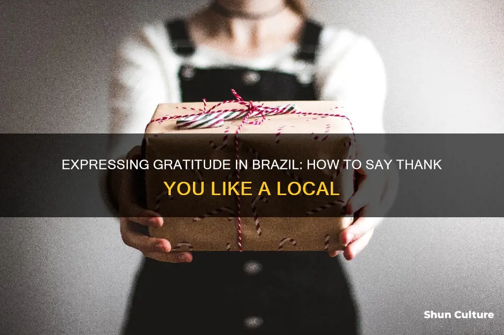 how do say thank you in brazil