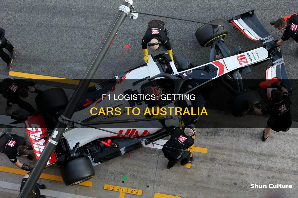 how do they transport f1 cars to australia