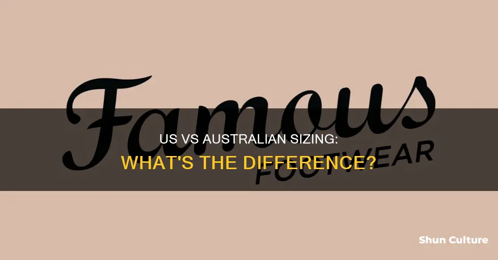 how do us sizes compared to australian sizes