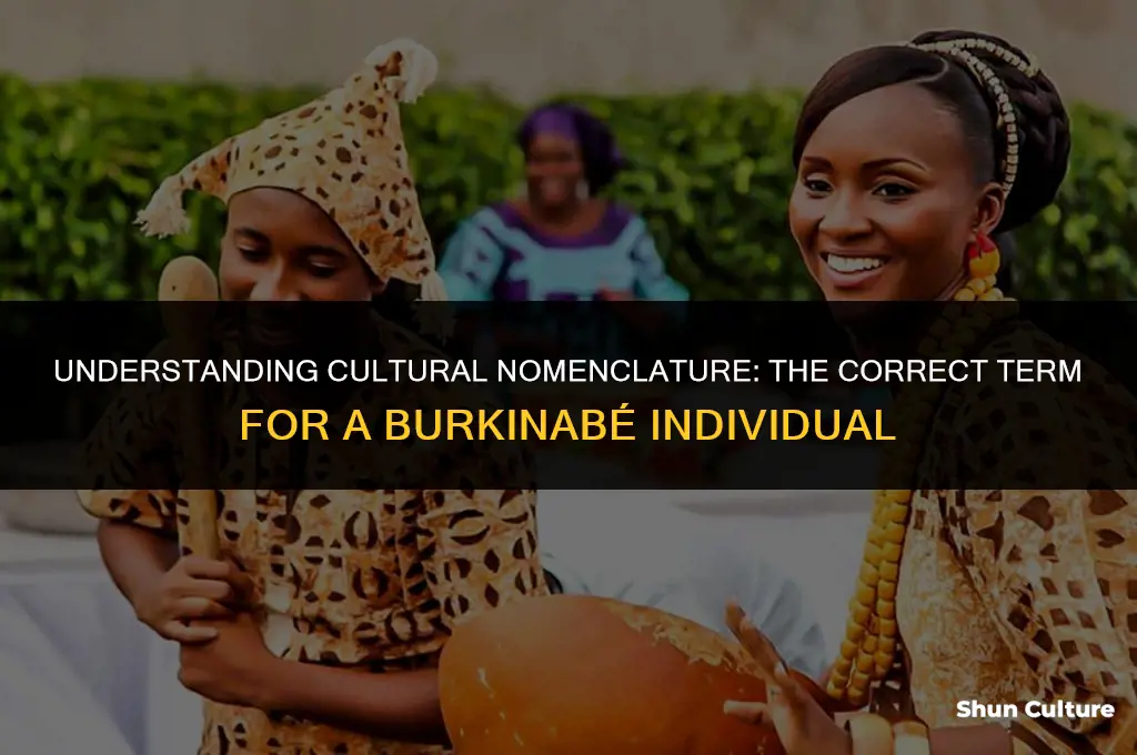 how do we call a person from burkina faso