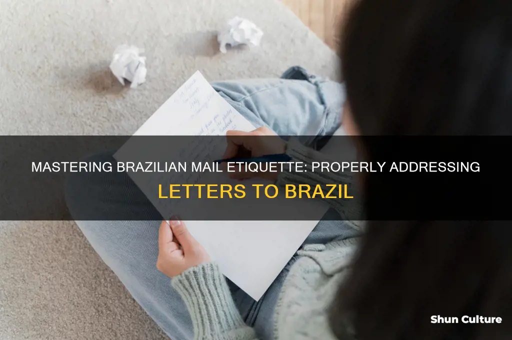 how do you address a letter to brazil