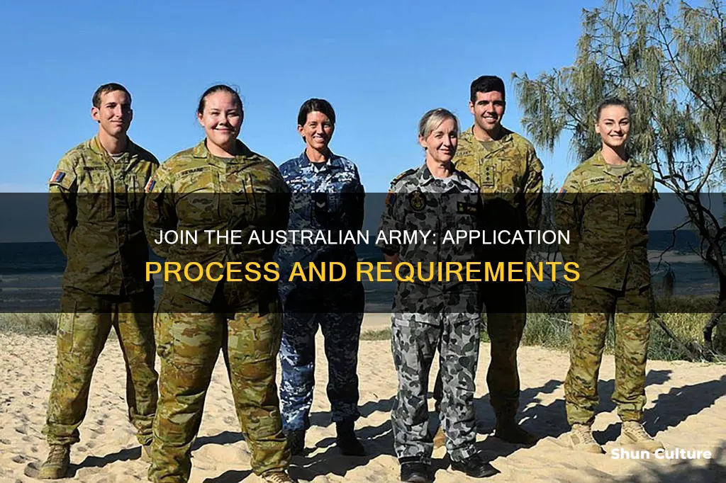 how do you apply for the australian army