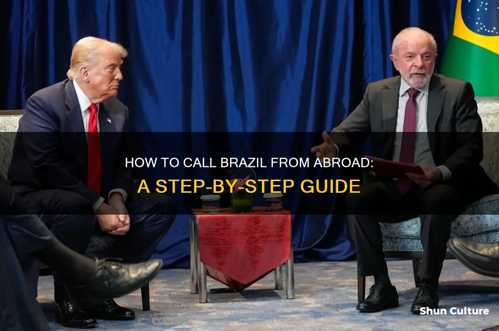 how do you call out of country to brazil