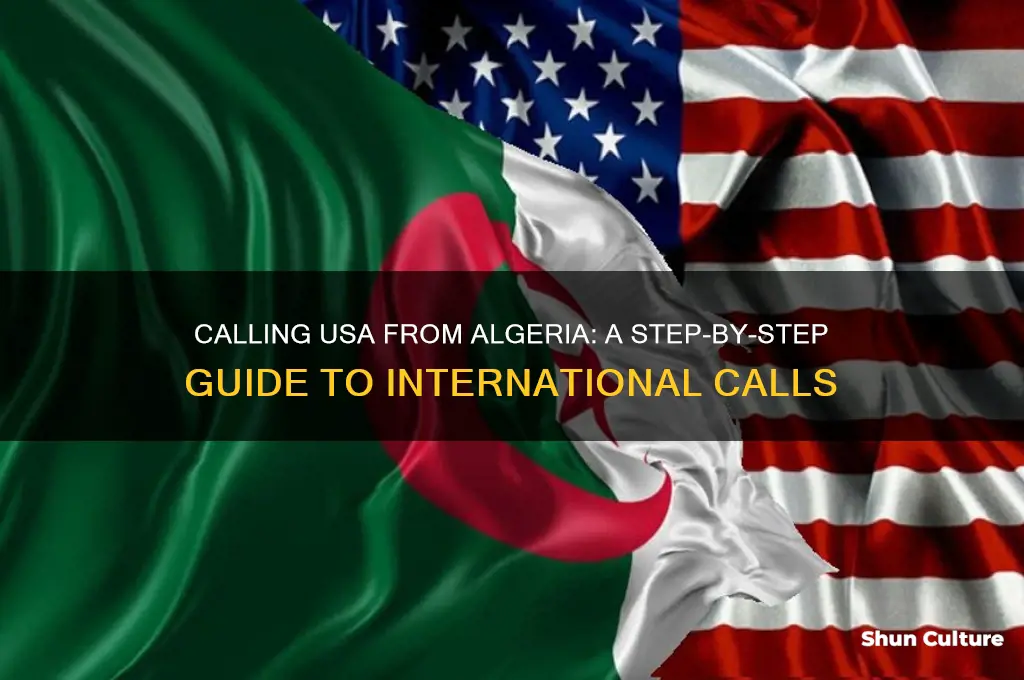 how do you call usa from algeria
