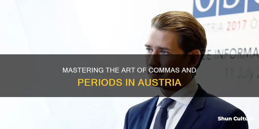 how do you do thousands in austria comma or period