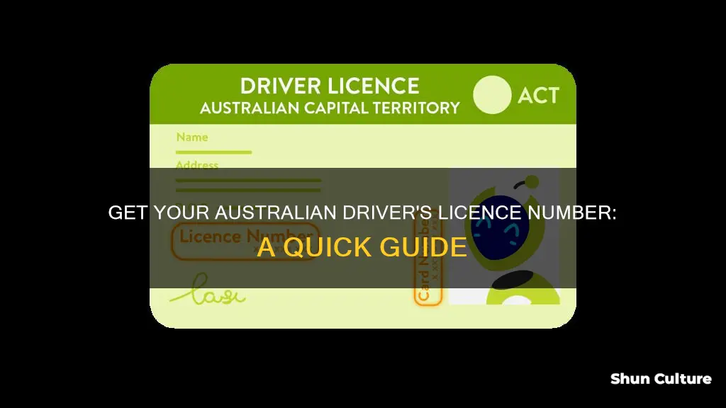 how do you find drivers licence number australia
