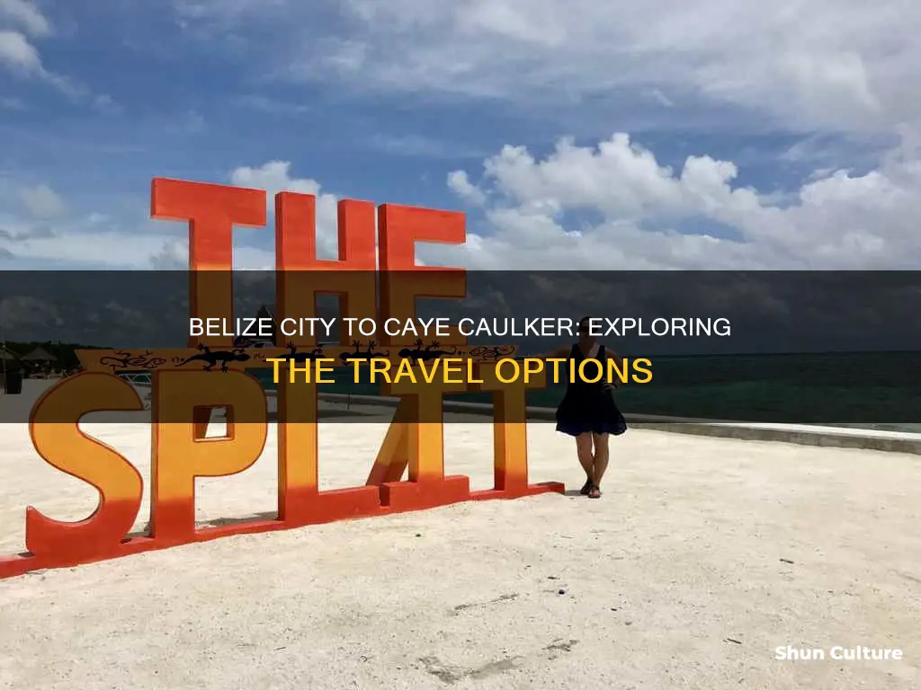 how do you get from belize city to caye caulker