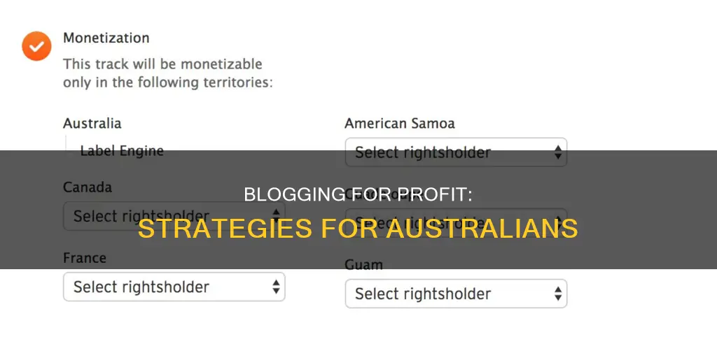 how do you make money from blogging australia
