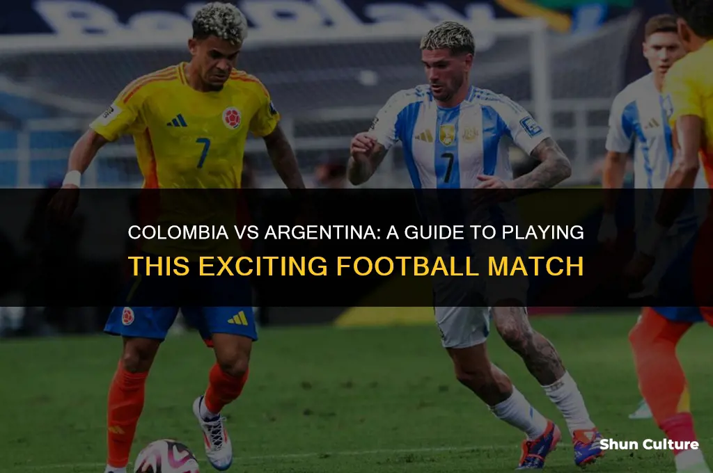 how do you play colombia vs argentina football match