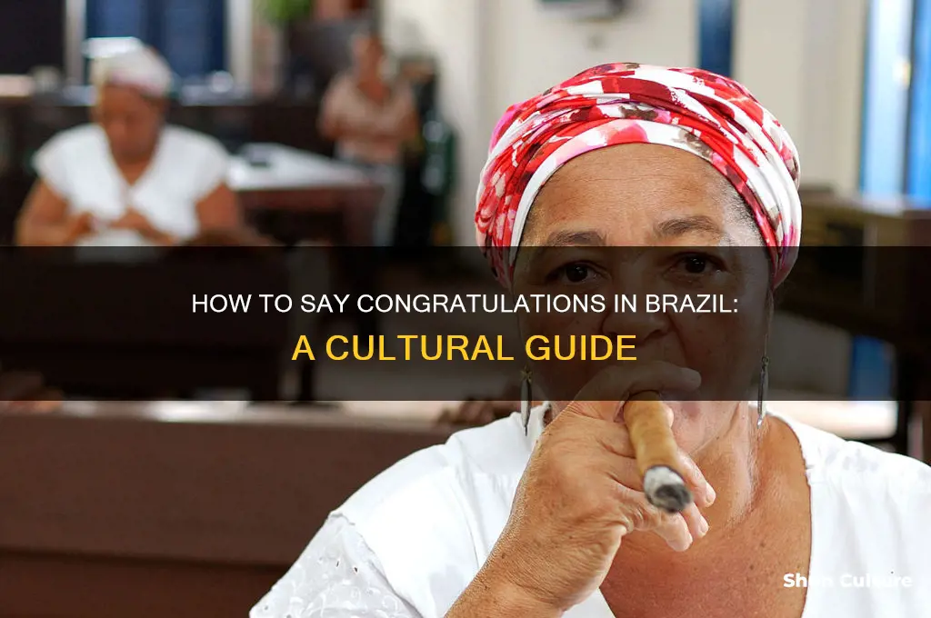 how do you say congratulations in brazil