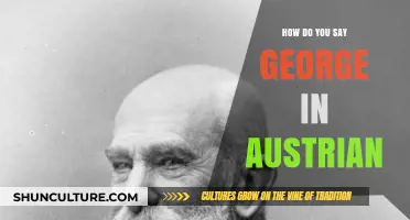 Exploring 'George' in Austrian: A Linguistic Adventure