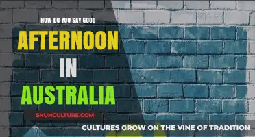 Afternoon Greetings: Australian Style
