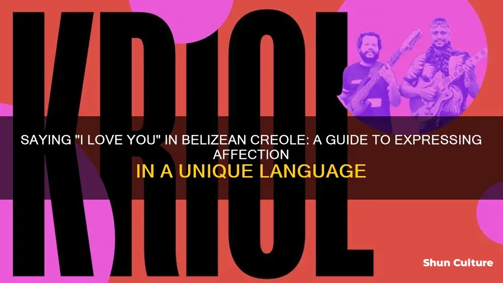 how do you say I love you in belizean creole