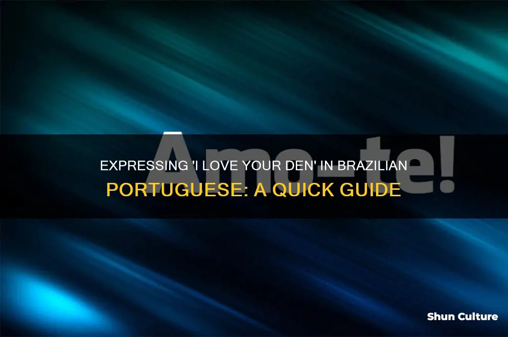 how do you say I love your den in brazil