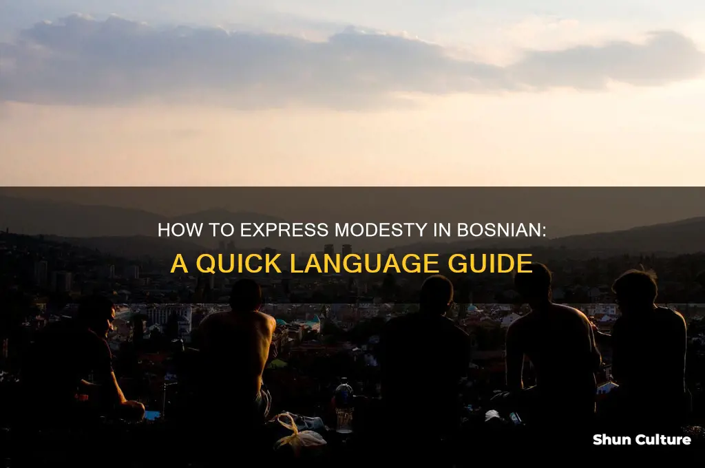 how do you say modest in bosnian