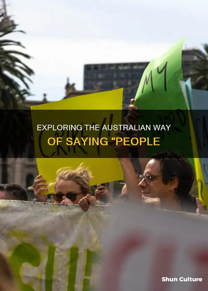 how do you say people in australia