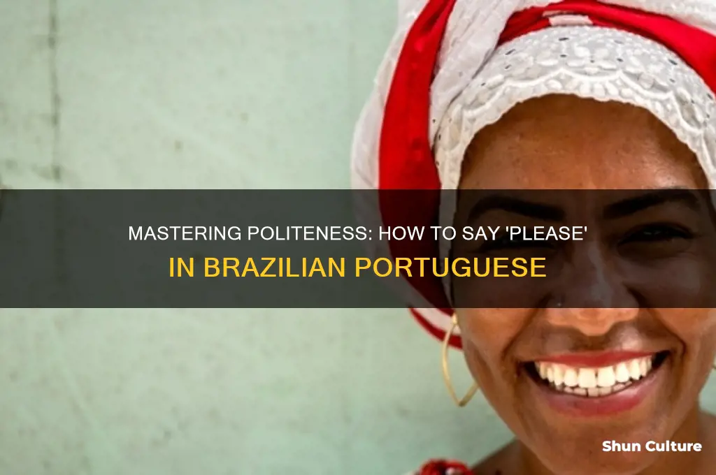 how do you say please in brazil