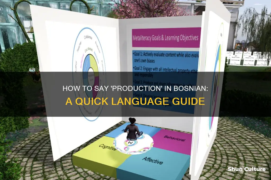 how do you say production in bosnian