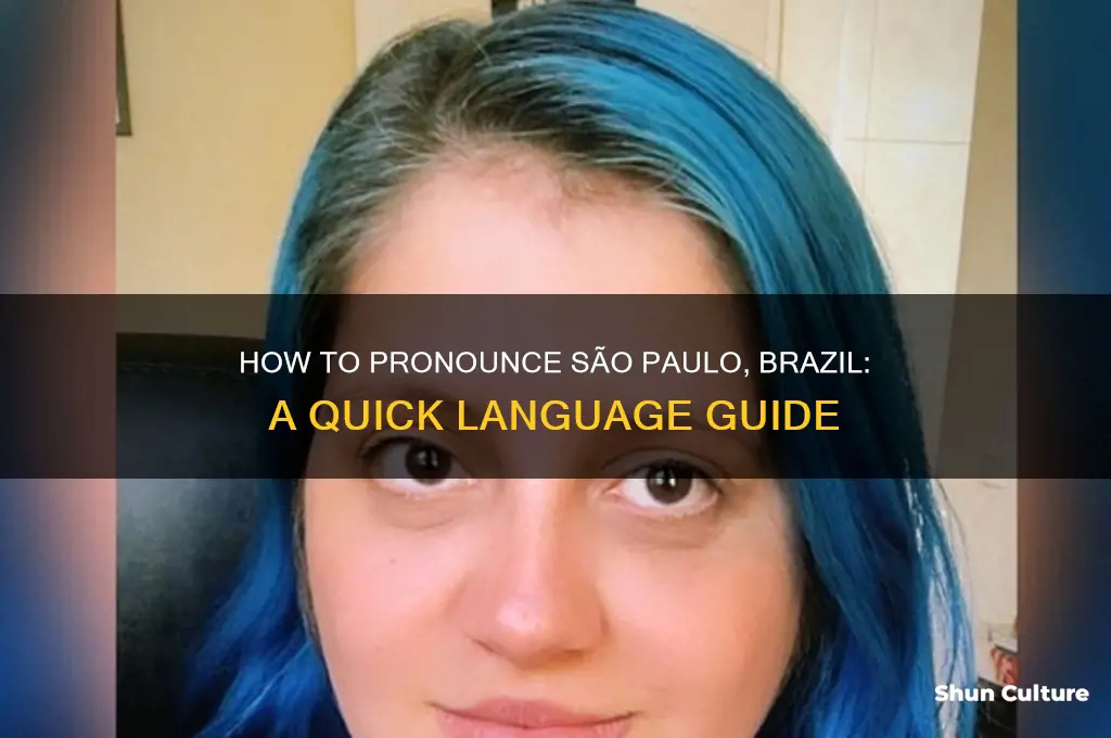 how do you say sao paulo brazil