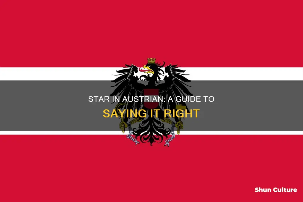 how do you say star in austrian