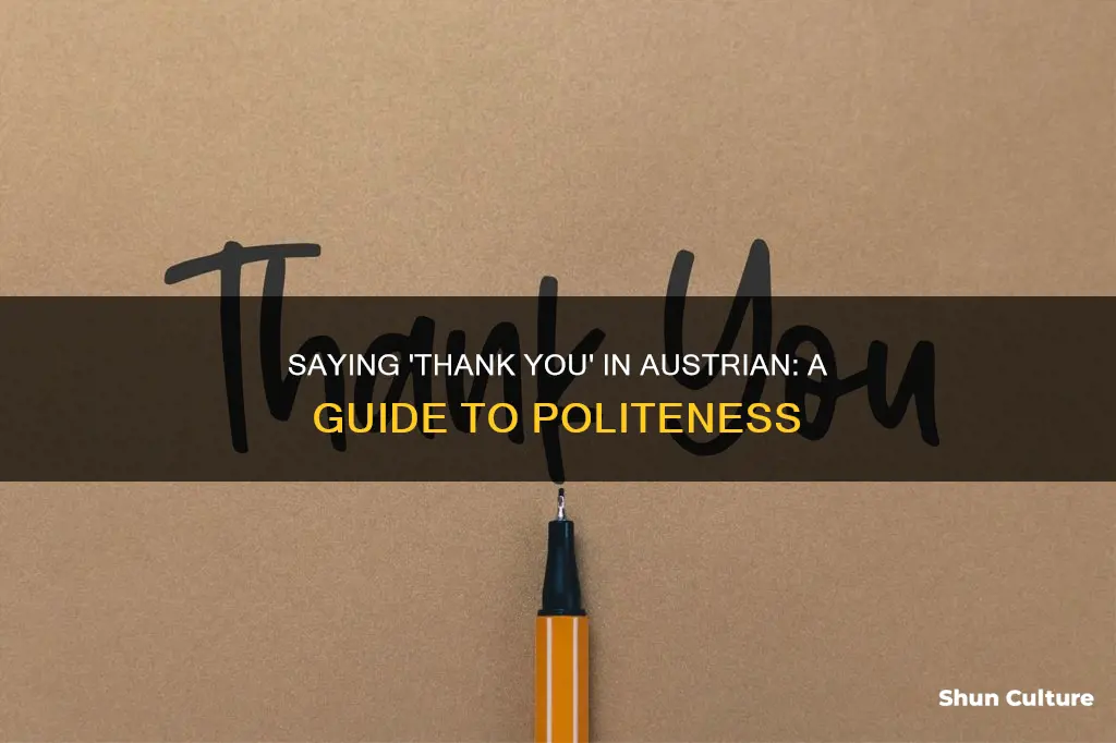 how do you say thank you in austrian