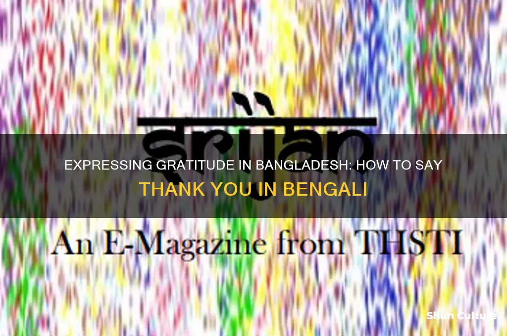 how do you say thank you in bangladesh