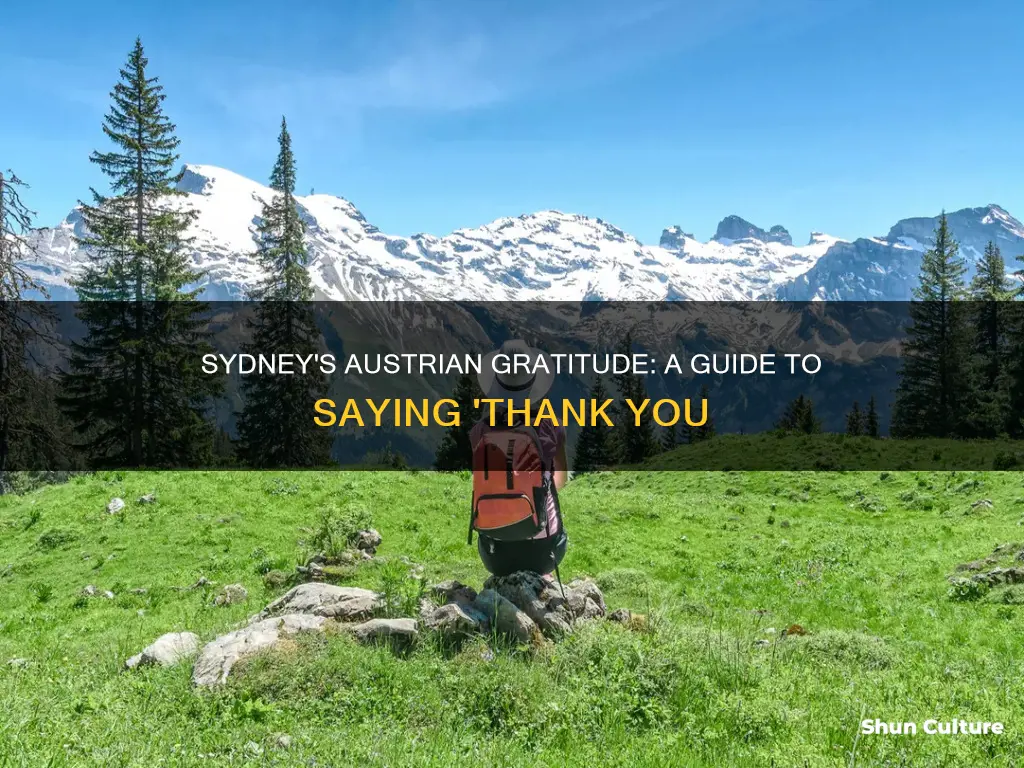 how do you say thank you in sydney austrian