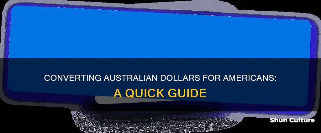 how do you show australian dollars to american