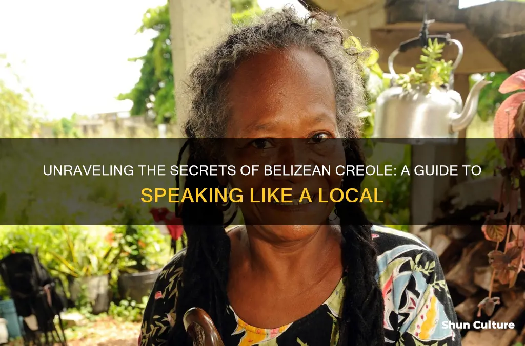 how do you speak belizean creole