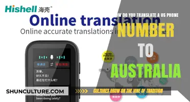 Translating US Phone Numbers for Australian Contacts