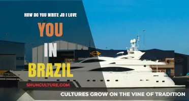 Expressing 'JD, I Love You' in Brazilian Portuguese: A Romantic Guide