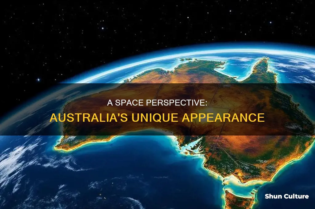 how does australia look like from space