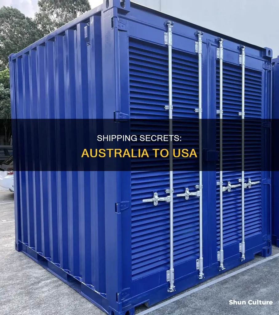 how does australia ship commerce to usa