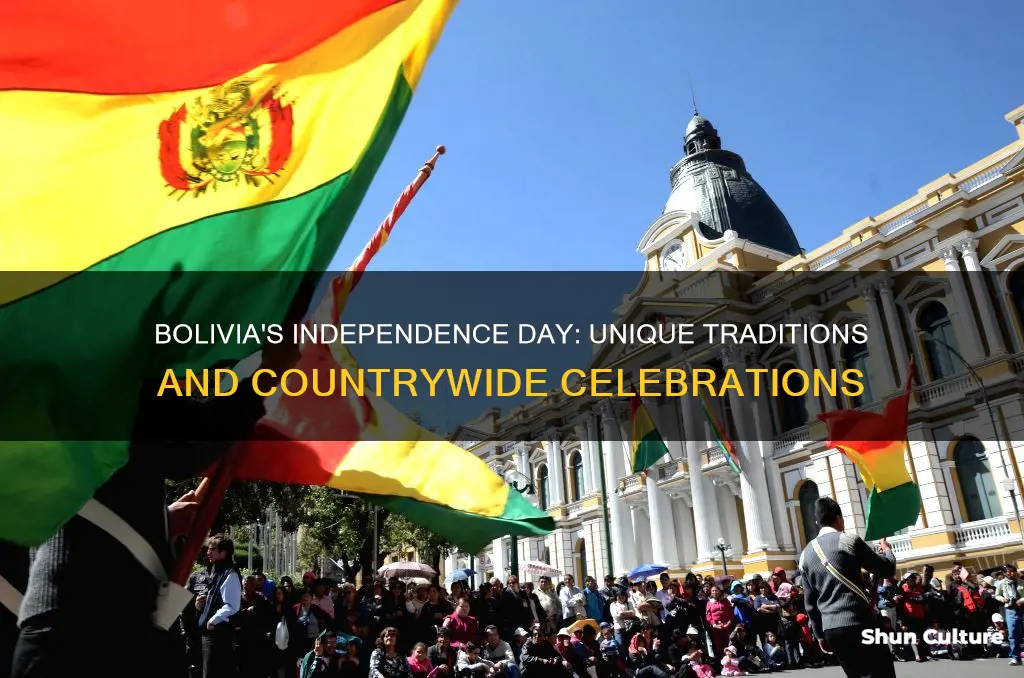 how does bolivia celebrate independence day