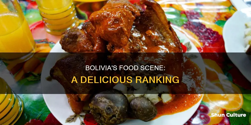 how does bolivia rank in foods