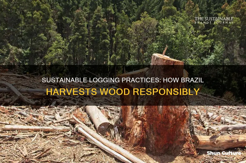 how does brazil harvest wood