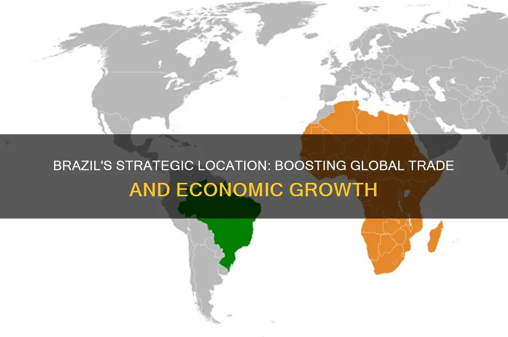 how does brazil location help it trade with other countries
