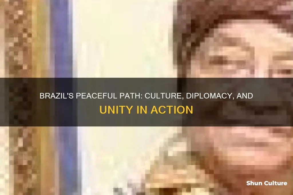 how does brazil show peace