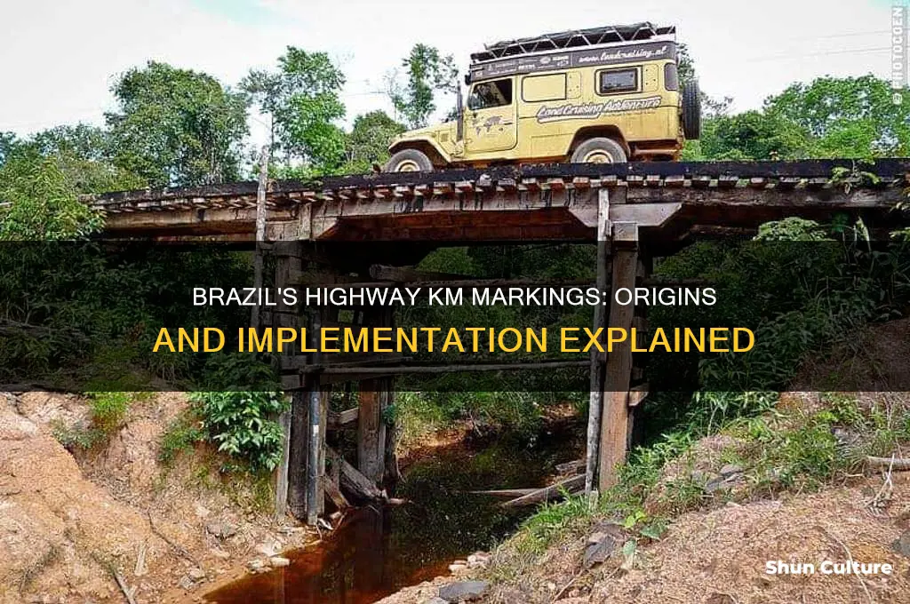 how does brazil start km markings on highways