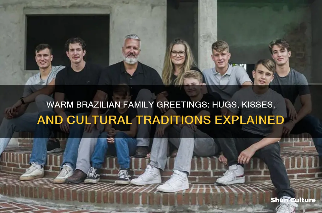 how does family greet each other in brazil