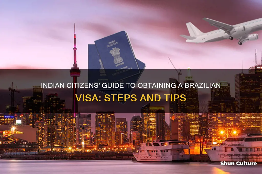 how does indian citizen gets a visa for brazil
