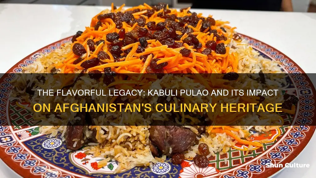 how does kabuli pulao affect afghanistan