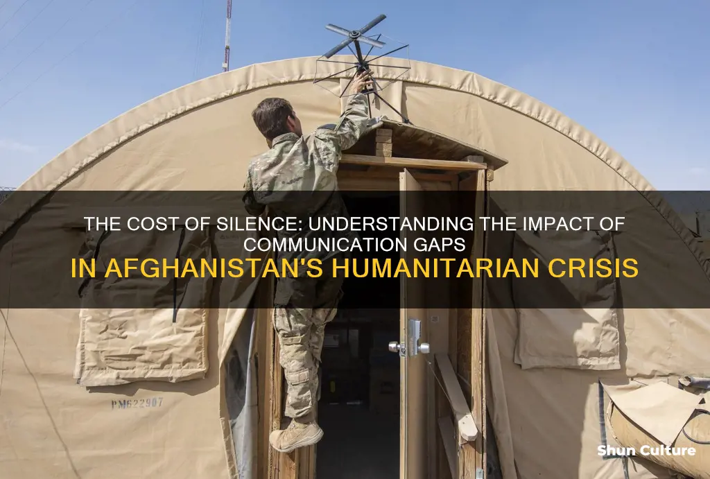 how does lack of communication affect humanitarian efforts in afghanistan