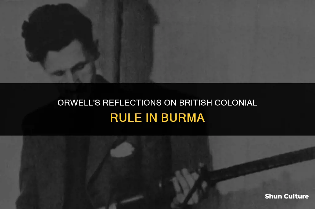 how does orwell feel about the british presence in burma