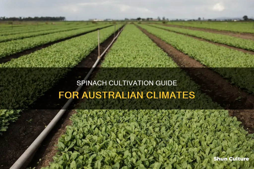how does spinach grow in australia