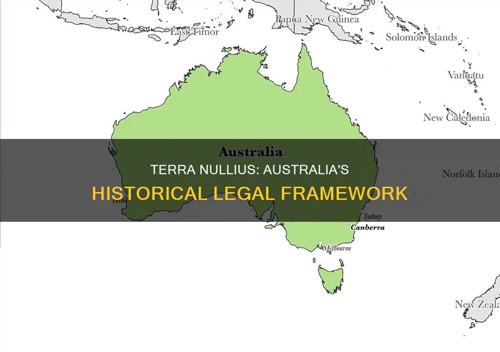 how does terra nullius apply to australia