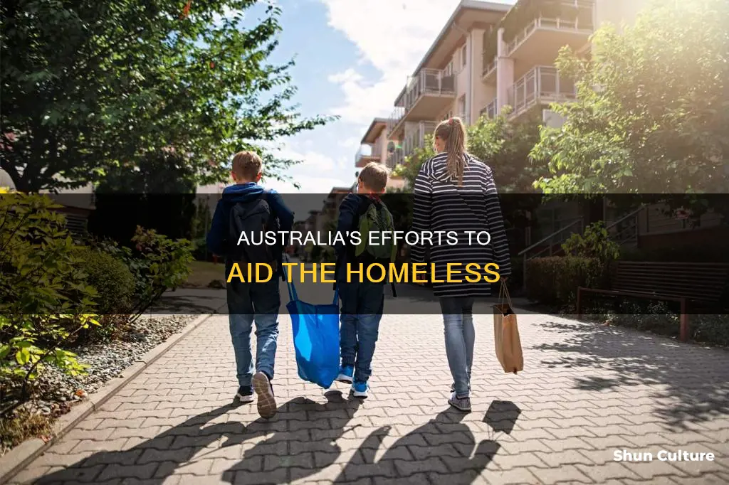 how does the australian government help the homeless